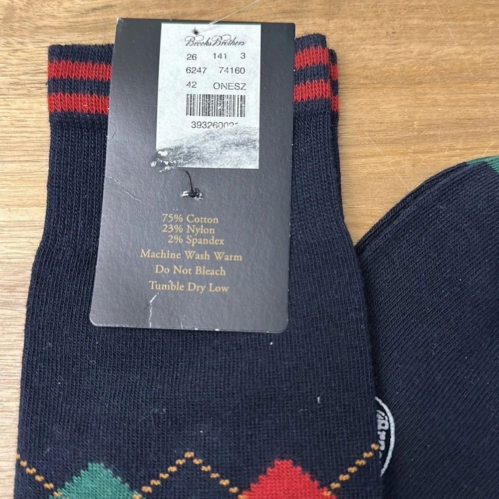 BROOKS BROTHERS cotton socks NO OFFERS PLS